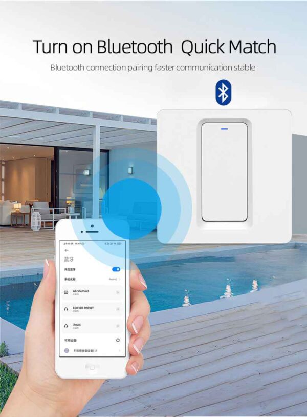 2021 DS-102JL-1 200-240V EU Wifi Blue tooth Controller Switch 1/2/3/4 Gang Touch Sensor Timer Wireless Smart Wall Light Switch - Image 9