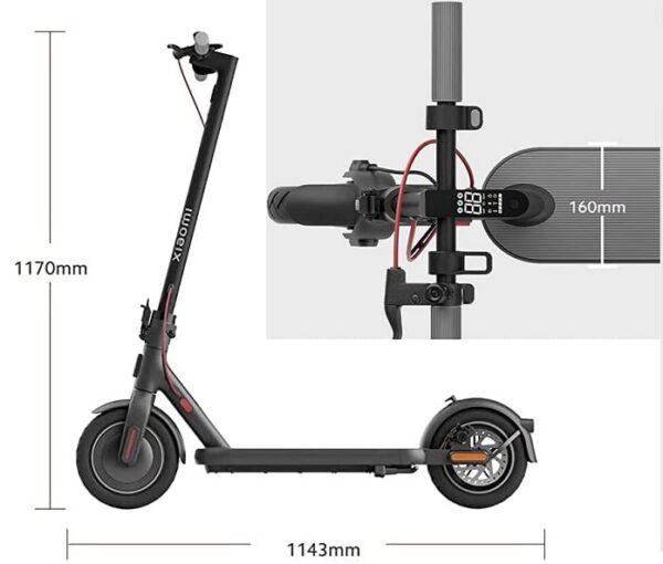 Xiaomi MI Electric Kick Scooter 4, 600W Motor, 18 Miles Long Range & 15.6mph, 10" Tubeless Tires, Dual Brakes, Commuting Electric Scooter for Adults & Teens - Image 2