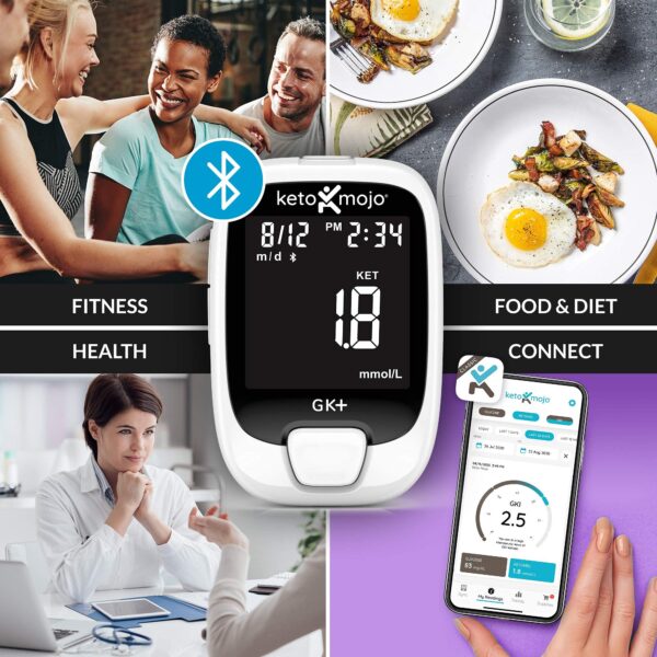 Bluetooth Glucose & Ketone Testing Kit + Free APP for Ketosis & Diabetes Management. - Image 7