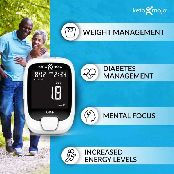 Bluetooth Glucose & Ketone Testing Kit + Free APP for Ketosis & Diabetes Management. - Image 4