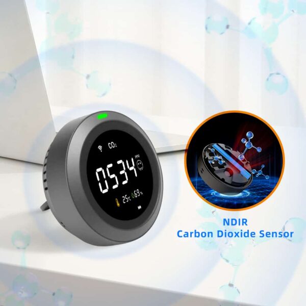 PROTMEX PTH-8 Hot Sale Thermometer and Hygrometer Carbon Dioxide Detector CO2 Monitor WIFI CO2 Meter