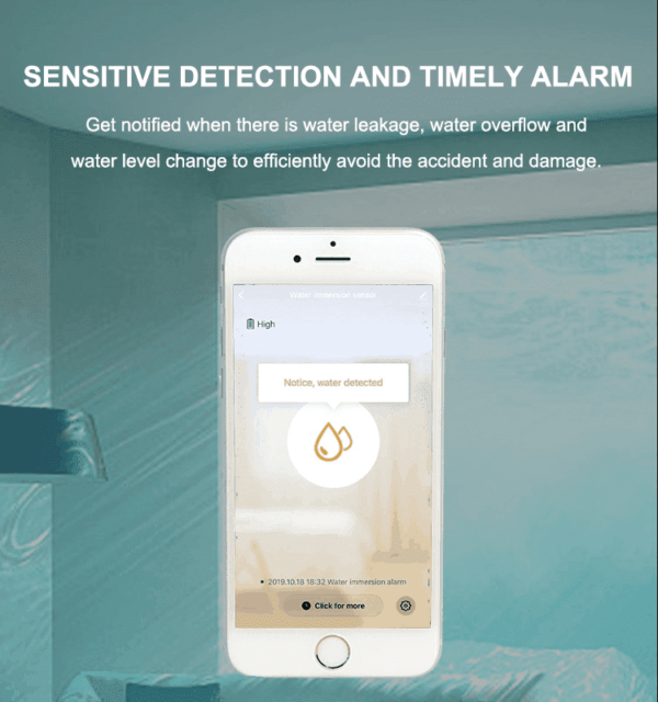 Home security water alarm Wifi smart leak detector sensor - Image 3