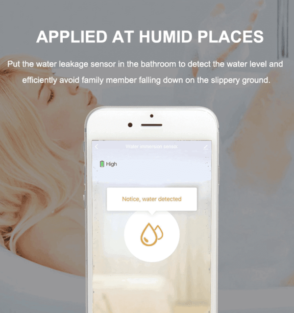Home security water alarm Wifi smart leak detector sensor - Image 4