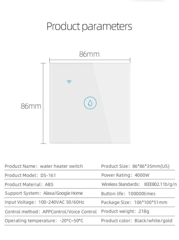 EU SMART WATER HEATER SWITHES - Image 11